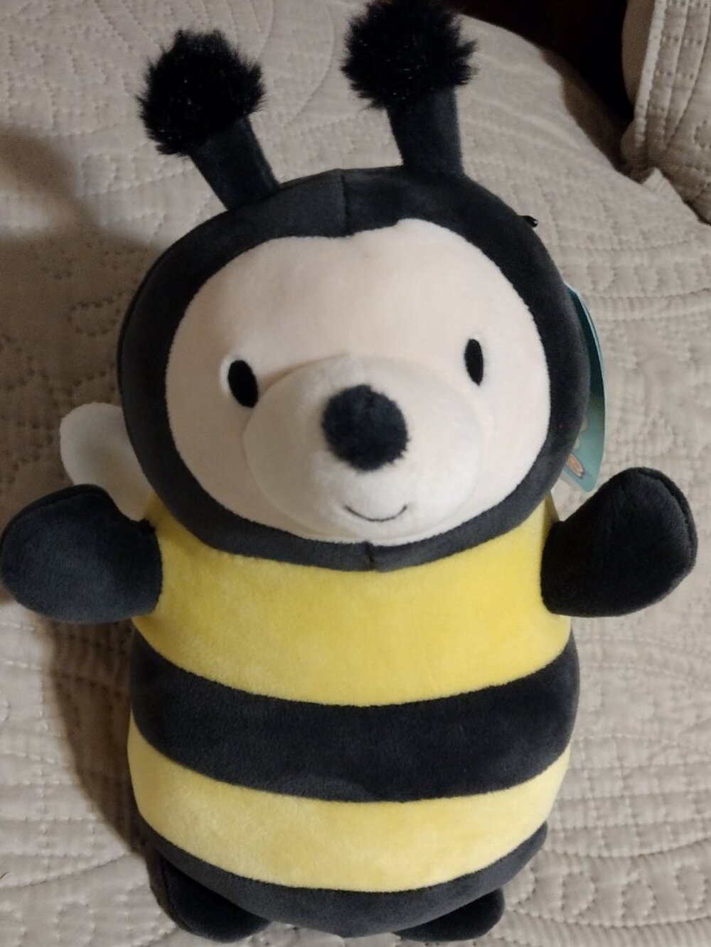 2022 Squishmallow 12" HugMees Sunny the Bee Kellytoy New w/Tag